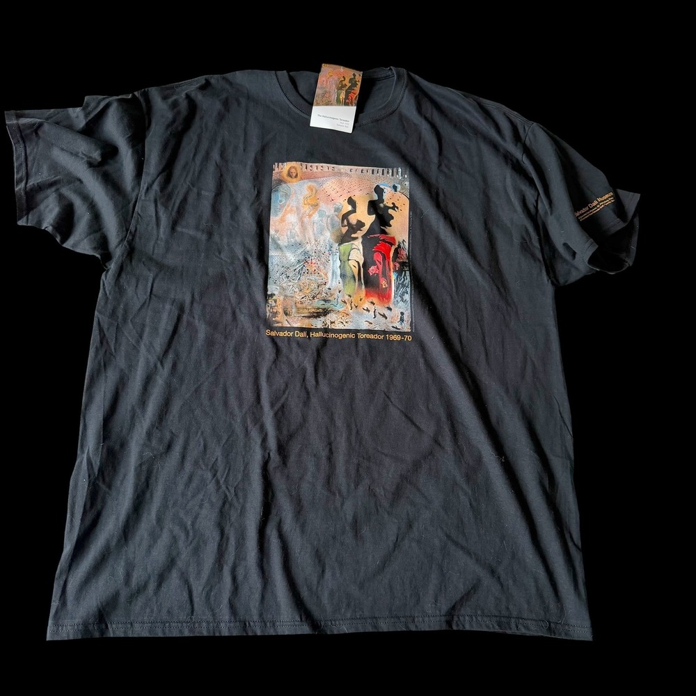 Salvador Dali Museum The Hallucinogenic Toreador Black Graphic T-Shirt 2XL